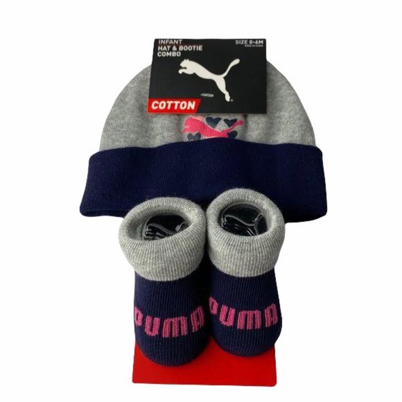 Puma Infant Hat & Bootie Socks 0-6M - Picture 1 of 7